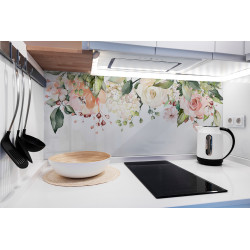 PANEL SZKLANY DO KUCHNI 120x50 cm - BUKIET