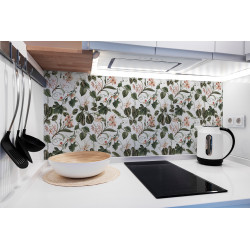 PANEL SZKLANY DO KUCHNI 120x50 cm - ROŚLINY