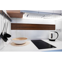 PANEL SZKLANY DO KUCHNI 120x50 cm - DREWNIANY PASEK VII