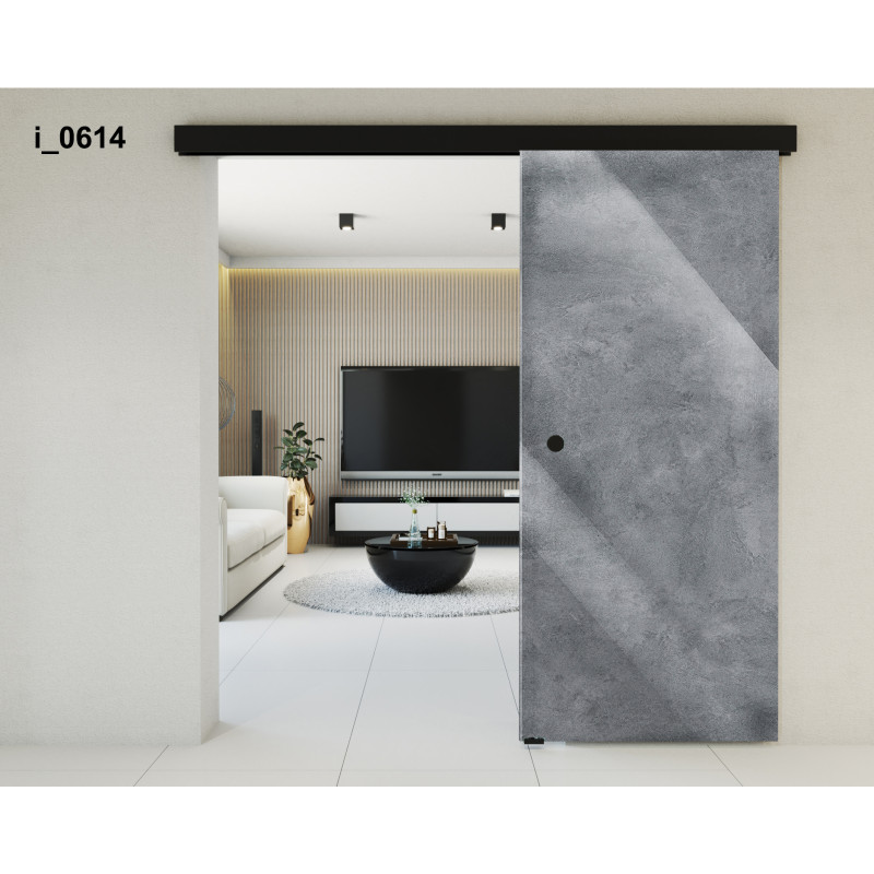 Drzwi szklane przesuwne PortaVetro BETON i_0614