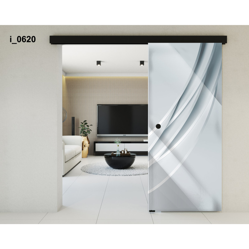 Drzwi szklane przesuwne PortaVetro ABSTRAKCJA i_0620