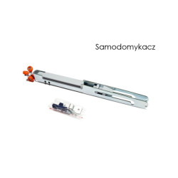 Drzwi szklane przesuwne PortaVetro DREWNIANA MOZAIKA i_0625 Srebrne