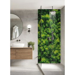 PANEL SZKLANY DO ŁAZIENKI wzór MECH CHROBOTEK