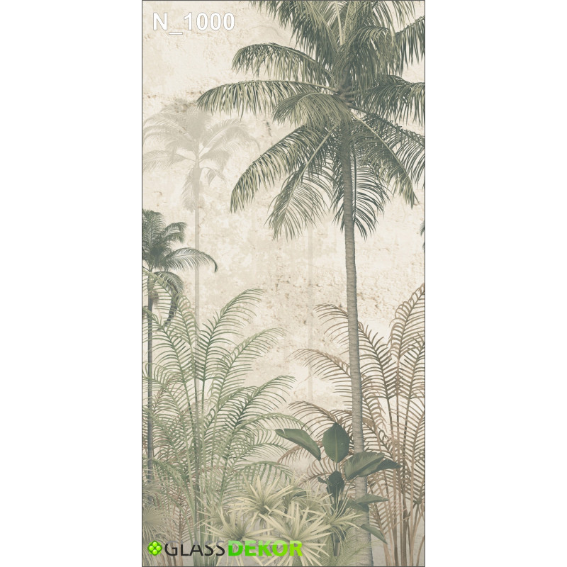 PANEL SZKLANY DO ŁAZIENKI - PALMA