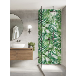 PANEL SZKLANY DO ŁAZIENKI - PALMOWE LIŚCIE
