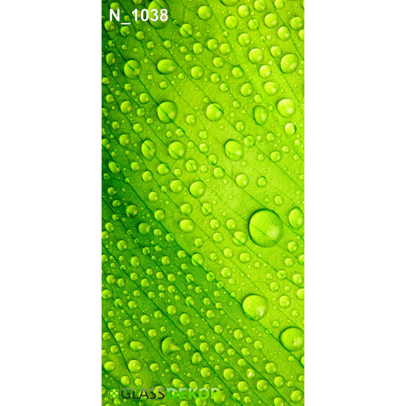 PANEL SZKLANY DO ŁAZIENKI - LIŚĆ ROSA