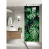 PANEL SZKLANY DO ŁAZIENKI - MONSTERA LIŚCIE