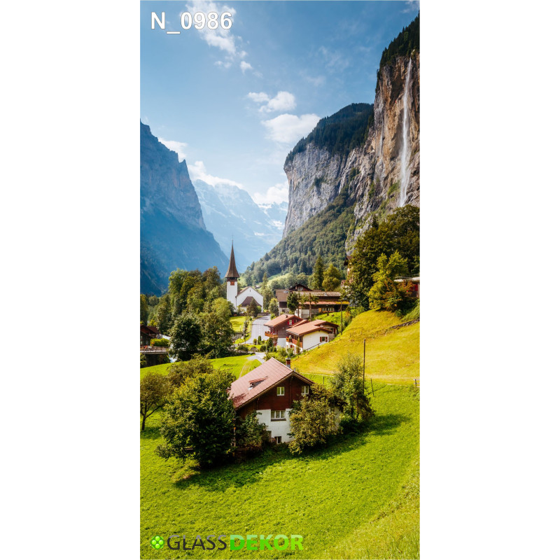 PANEL SZKLANY DO ŁAZIENKI - GÓRSKIE MIASTECZKO