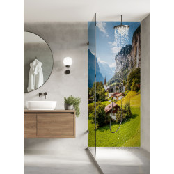 PANEL SZKLANY DO ŁAZIENKI - GÓRSKIE MIASTECZKO