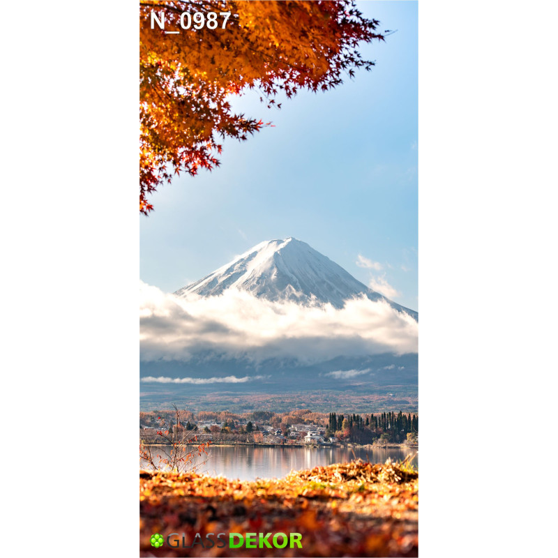 PANEL SZKLANY DO ŁAZIENKI - GÓRA FUJI