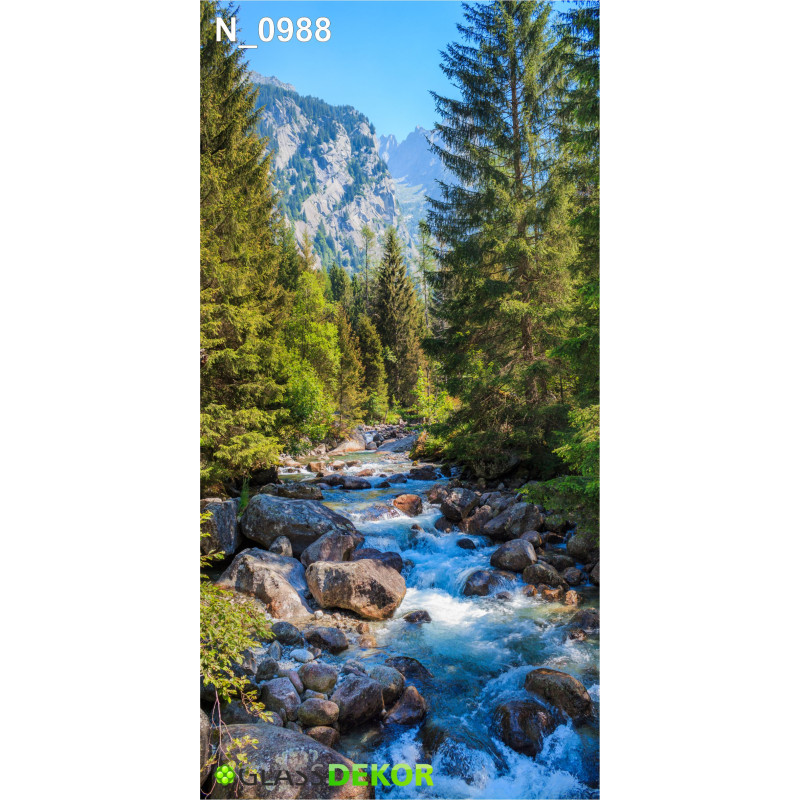 PANEL SZKLANY DO ŁAZIENKI - GÓRSKI POTOK