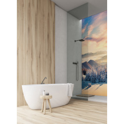 PANEL SZKLANY DO ŁAZIENKI - ZIMA