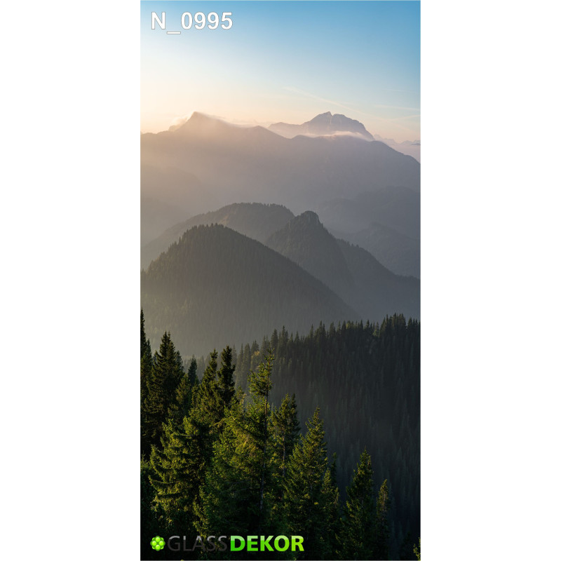 PANEL SZKLANY DO ŁAZIENKI - GÓRY