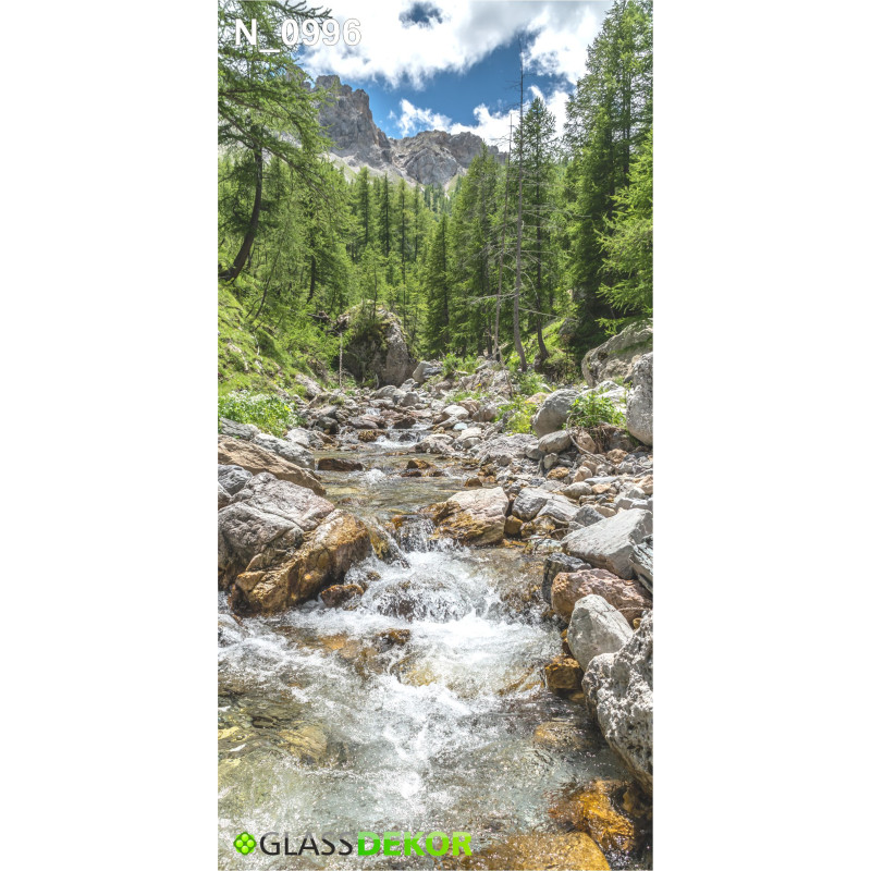 PANEL SZKLANY DO ŁAZIENKI - GÓRSKI WIDOK