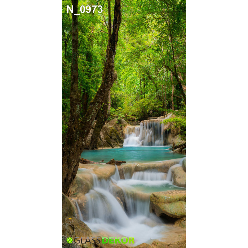PANEL SZKLANY DO ŁAZIENKI - LAS WODOSPAD