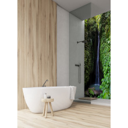 PANEL SZKLANY DO ŁAZIENKI - WODOSPAD DŻUNGLA