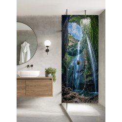 PANEL SZKLANY DO ŁAZIENKI - WODOSPAD GROTA