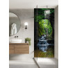 PANEL SZKLANY DO ŁAZIENKI - WODOSPAD JASKINIA