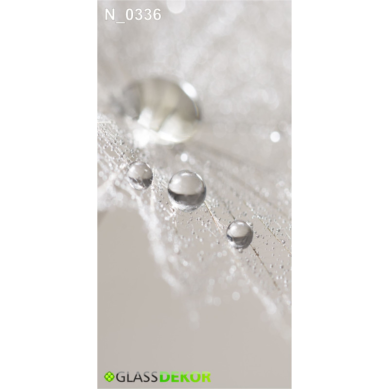 PANEL SZKLANY DO ŁAZIENKI - DMUCHAWIEC KROPLE