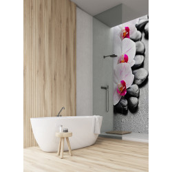 PANEL SZKLANY DO ŁAZIENKI - STORCZYKI KAMIENIE