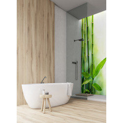 PANEL SZKLANY DO ŁAZIENKI - BABMUS LIŚCIE