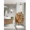 PANEL SZKLANY DO ŁAZIENKI - ZŁOTY LIŚĆ MARMUR