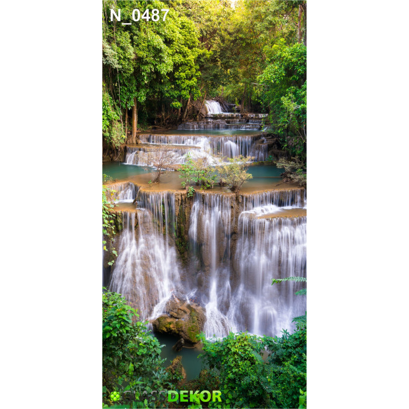 PANEL SZKLANY DO ŁAZIENKI - WODOSPAD IV