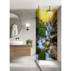 PANEL SZKLANY DO ŁAZIENKI - WODOSPAD VI