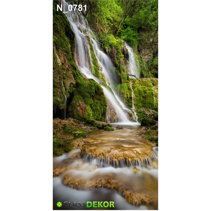 PANEL SZKLANY DO ŁAZIENKI - WODOSPAD VII