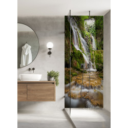 PANEL SZKLANY DO ŁAZIENKI - WODOSPAD VII