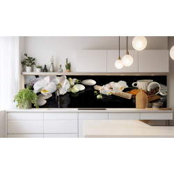 PANEL SZKLANY DO KUCHNI 200x50 cm STORCZYK KAWA