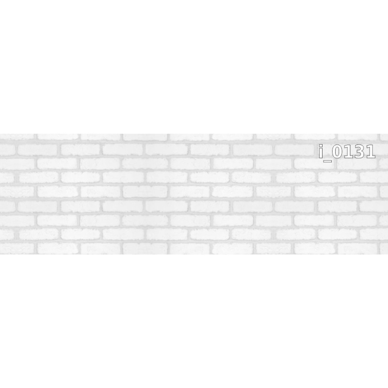 PANEL SZKLANY DO KUCHNI 200x50 cm BIAŁA CEGŁA