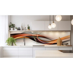 PANEL SZKLANY DO KUCHNI 200x50 cm ABSTRAKCJA