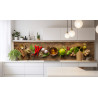 PANEL SZKLANY DO KUCHNI 200x50 cm KUCHNIA PRZYPRAWY