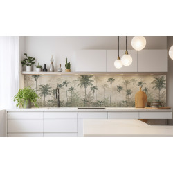 PANEL SZKLANY DO KUCHNI 200x50 cm PALMA