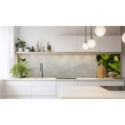 PANEL SZKLANY DO KUCHNI 200x50 cm ZIELONE JABŁKO WARZYWA