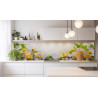 PANEL SZKLANY DO KUCHNI 200x50 cm CYTRYNY