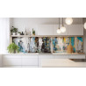 PANEL SZKLANY DO KUCHNI 200x50 cm FARBY
