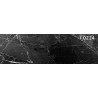 PANEL SZKLANY DO KUCHNI 200x50 cm CZARNY MARMUR