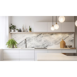 PANEL SZKLANY DO KUCHNI 200x50 cm MARMUR KAMIEŃ