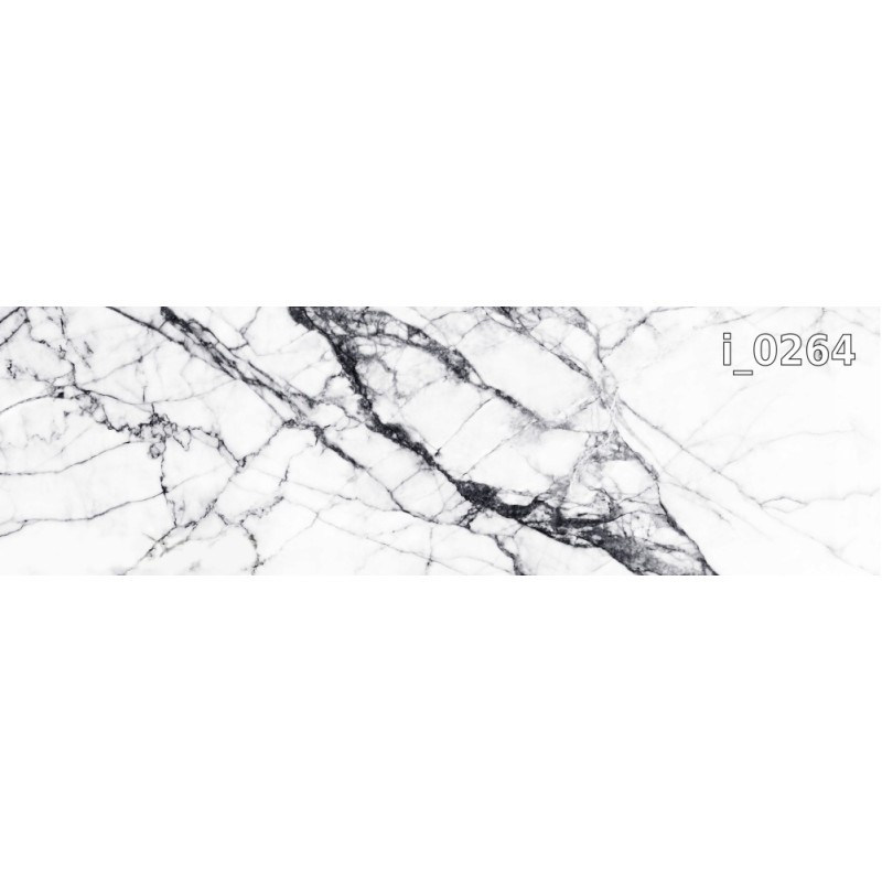 PANEL SZKLANY DO KUCHNI 200x50 cm MARMUR BIEL I CZERŃ