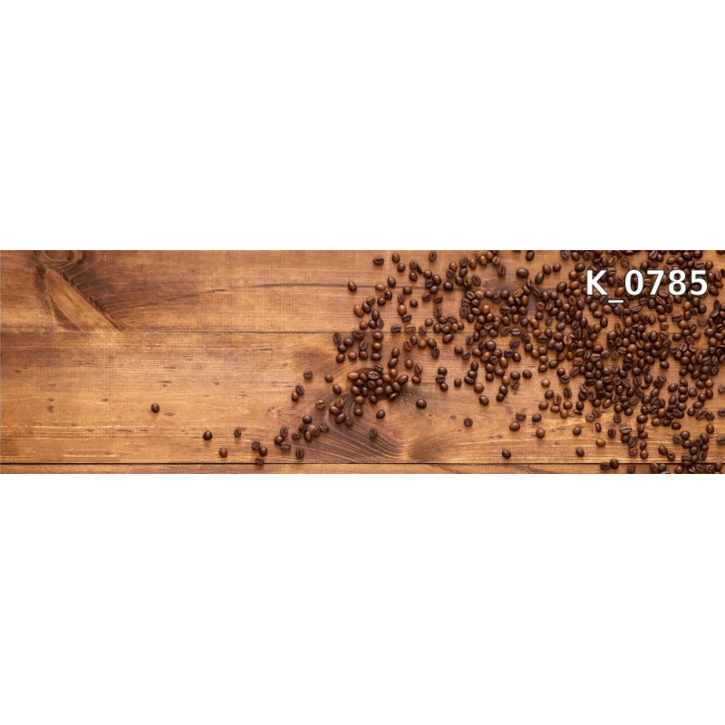 PANEL SZKLANY DO KUCHNI 200x50 cm ZIARNA KAWY