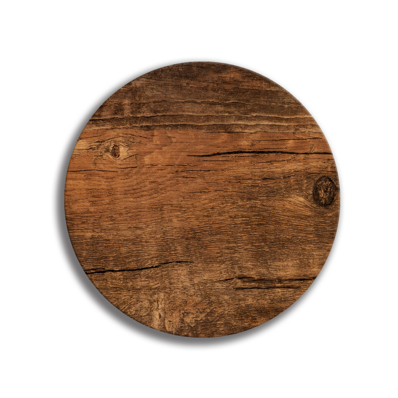 Deska szklana okrągła Drewno