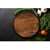 Deska szklana okrągła Drewno