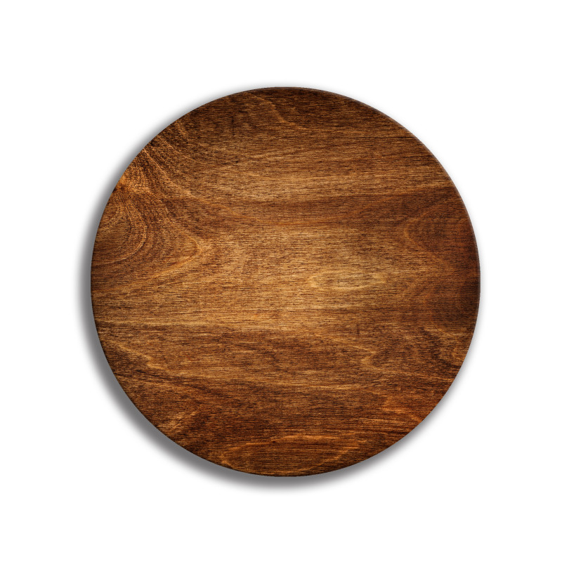 Deska szklana okrągła Wood