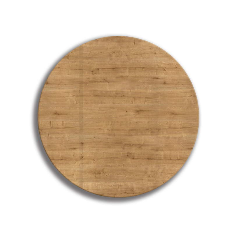 Deska szklana okrągła Drewno Blat