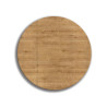 Deska szklana okrągła Drewno Blat
