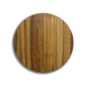 Deska szklana okrągła Drewno Pasy