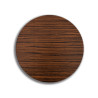 Deska szklana okrągła Drewno Ciemne Pasy