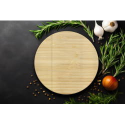 Deska szklana okrągła Jasne Drewno